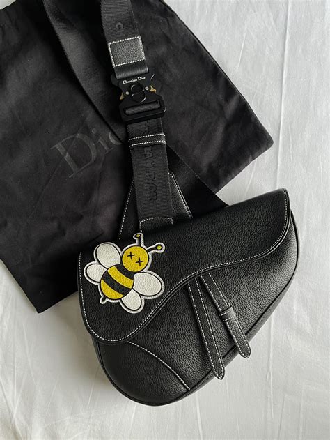 dior kaws saddle bag|Dior x Kaws Saddle Bag Black .